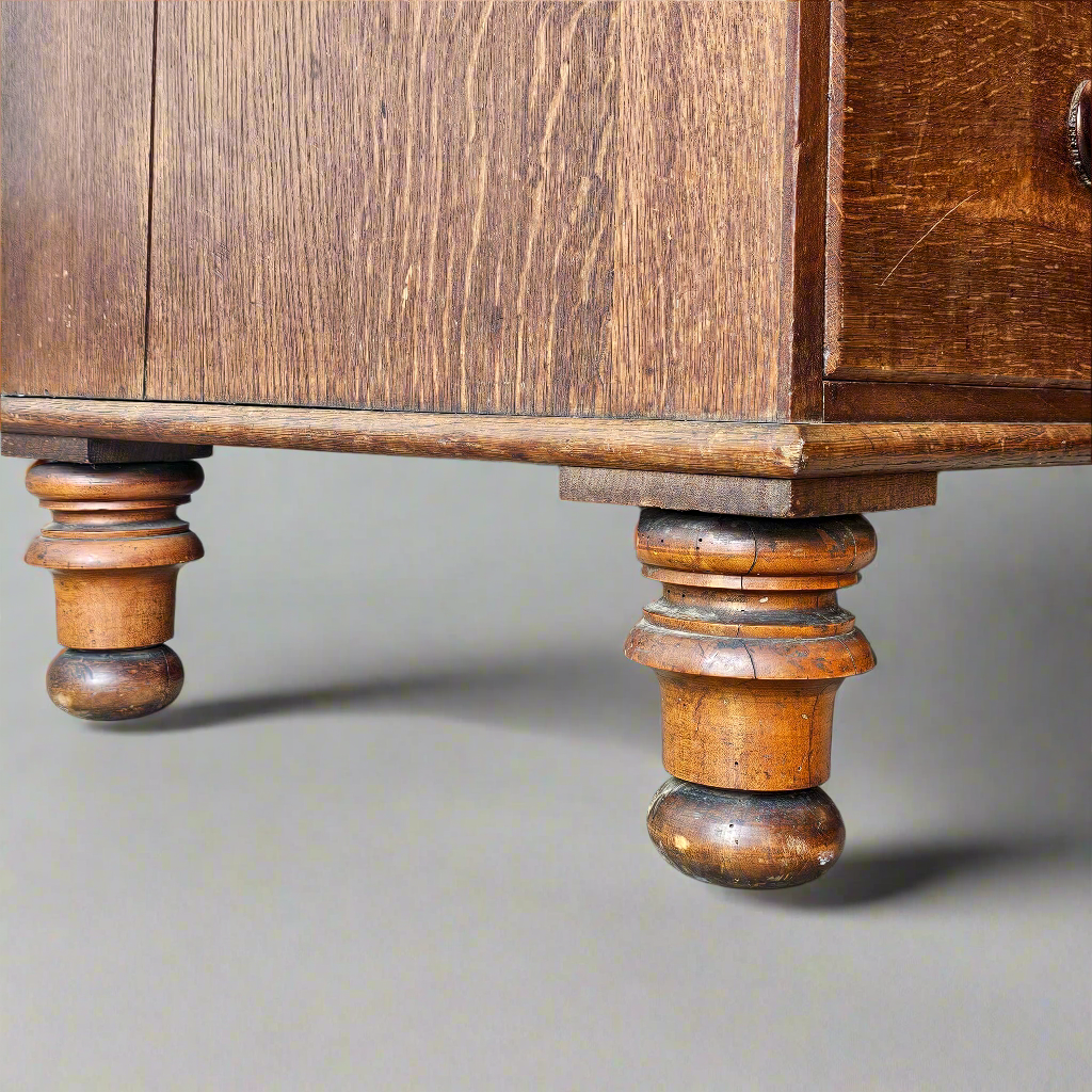 Antique 19th-century oak chest of drawers