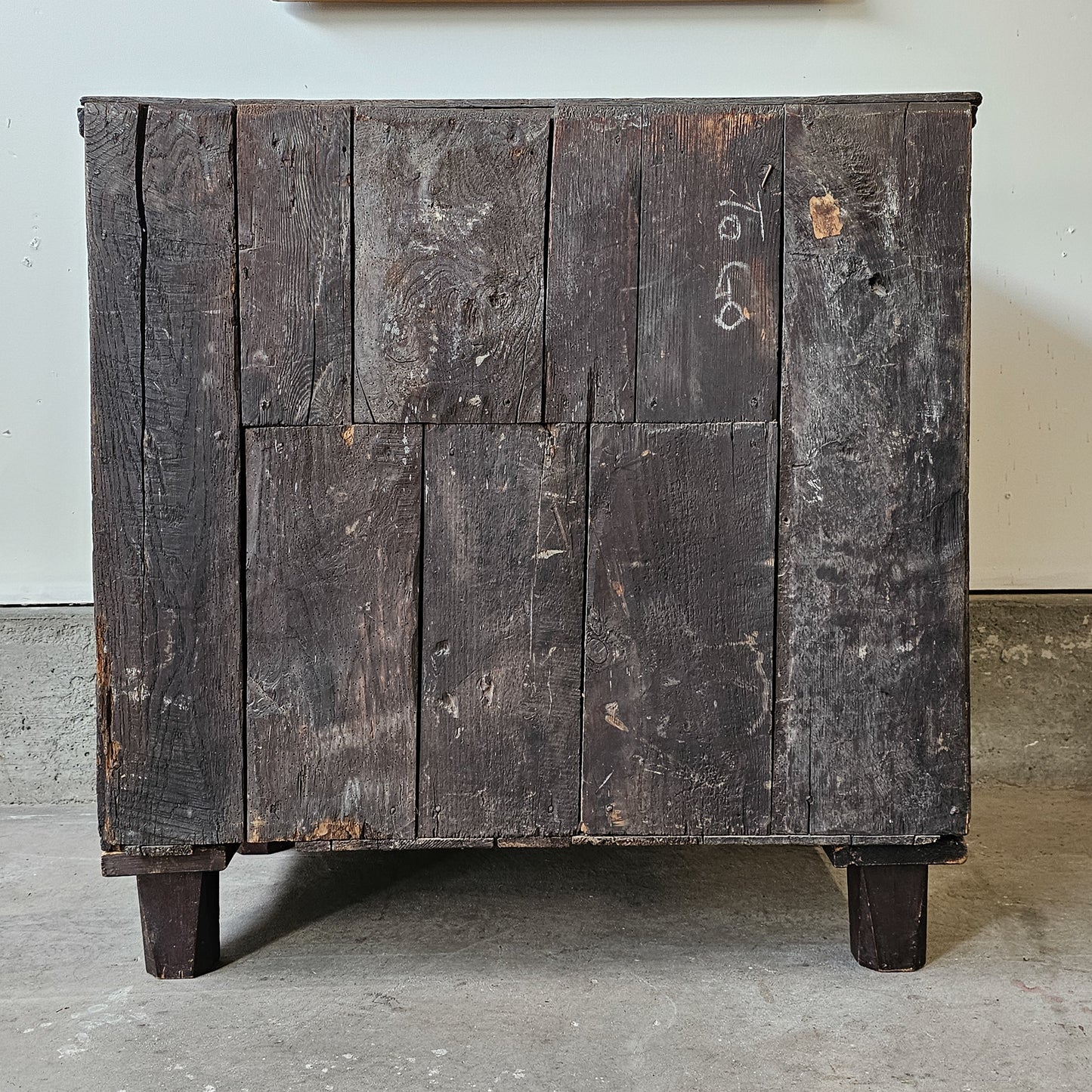 Antique 18th Century Dark Oak Chest of Drawers Dresser