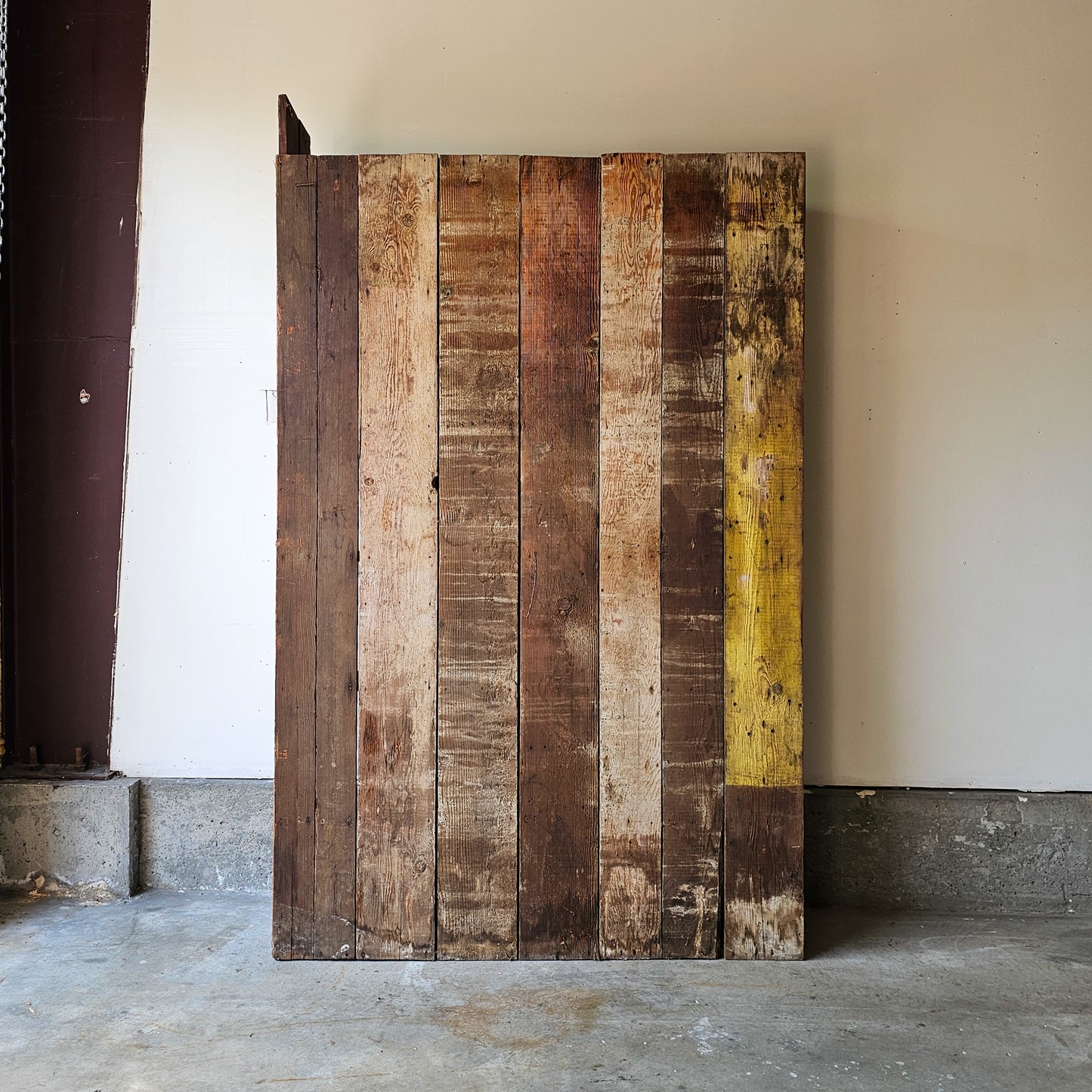 Rustic wood bookcase