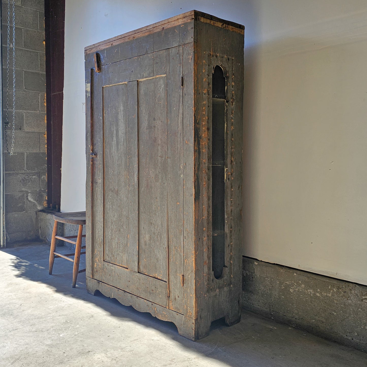 Late 1800s Antique Pine Jelly Cabinet with Original Finish
