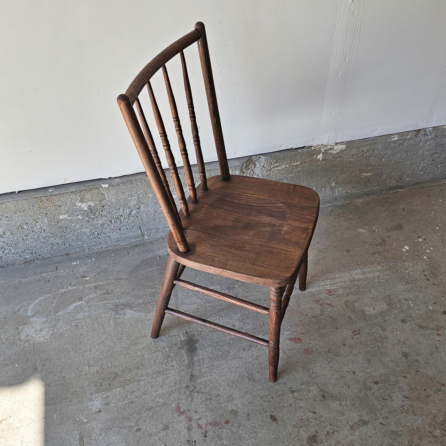 Vintage spindle back dining chairs - set of 4