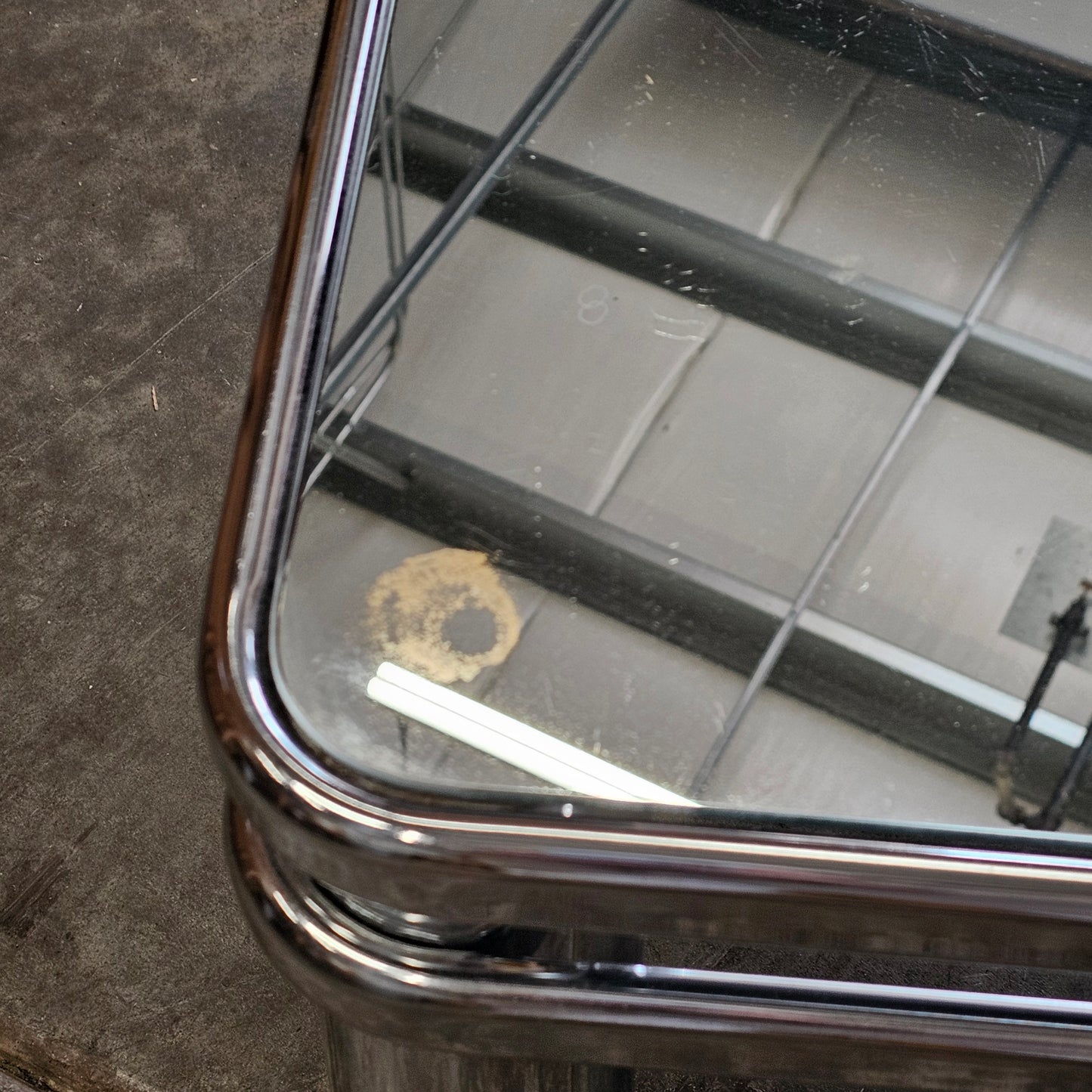 Mirrored Chrome Coffee Table Circa 1970s–1980s
