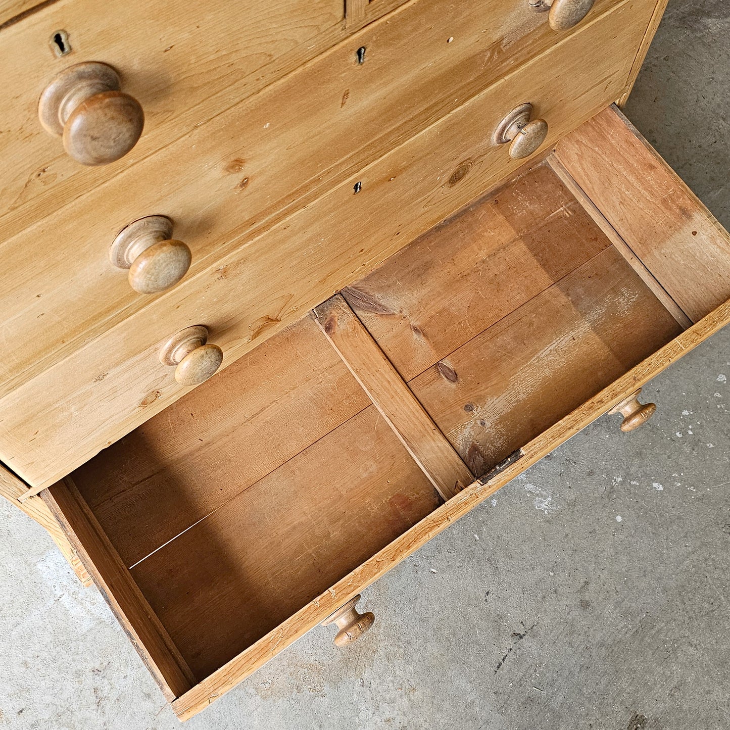 Antique English Pine Dresser - Circa 1870