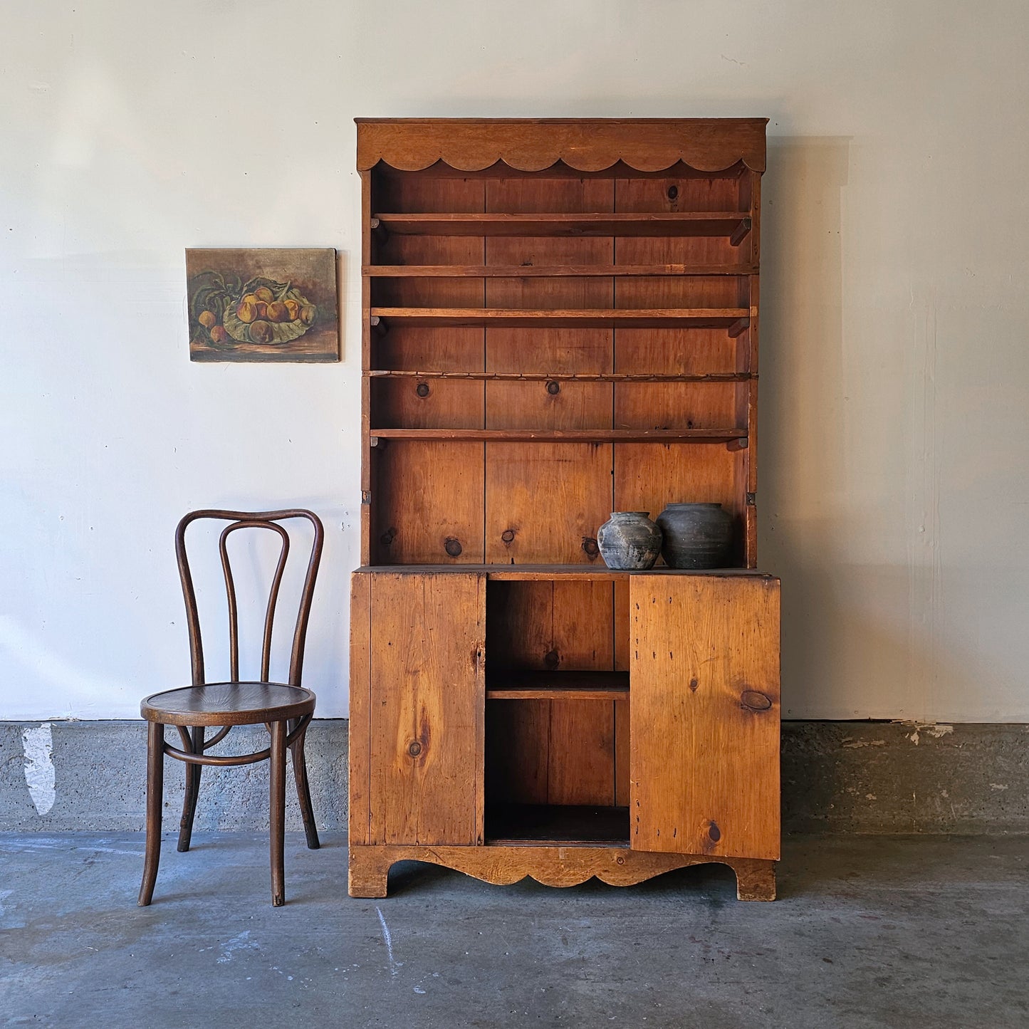Early American Pine Hutch