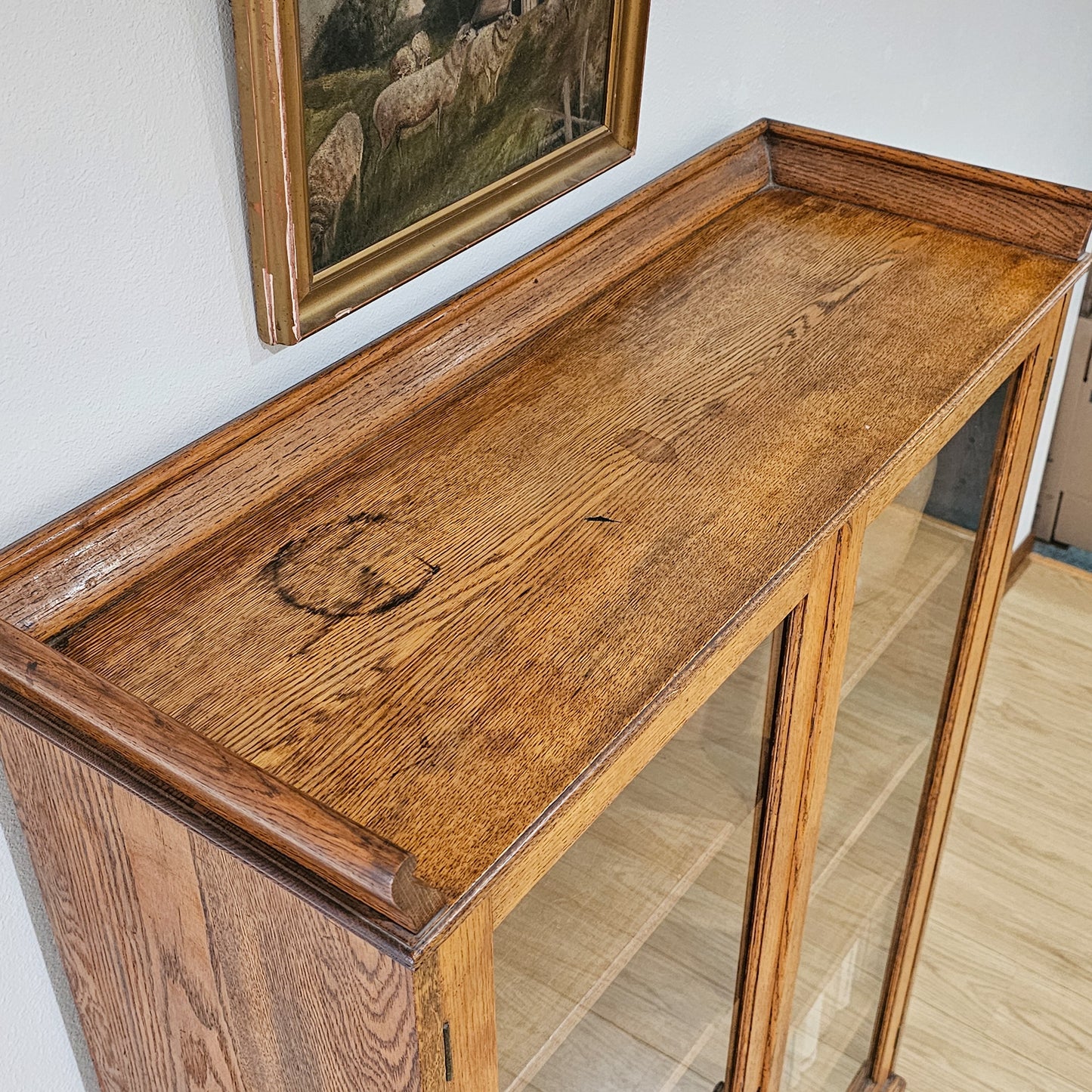 Oak cabinet by H.C. Breeden Co.