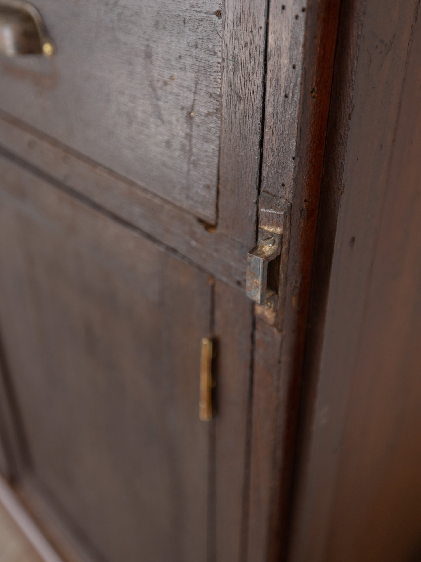 Large Antique Oak Shop Counter Cabinet - Circa Early 20th Century