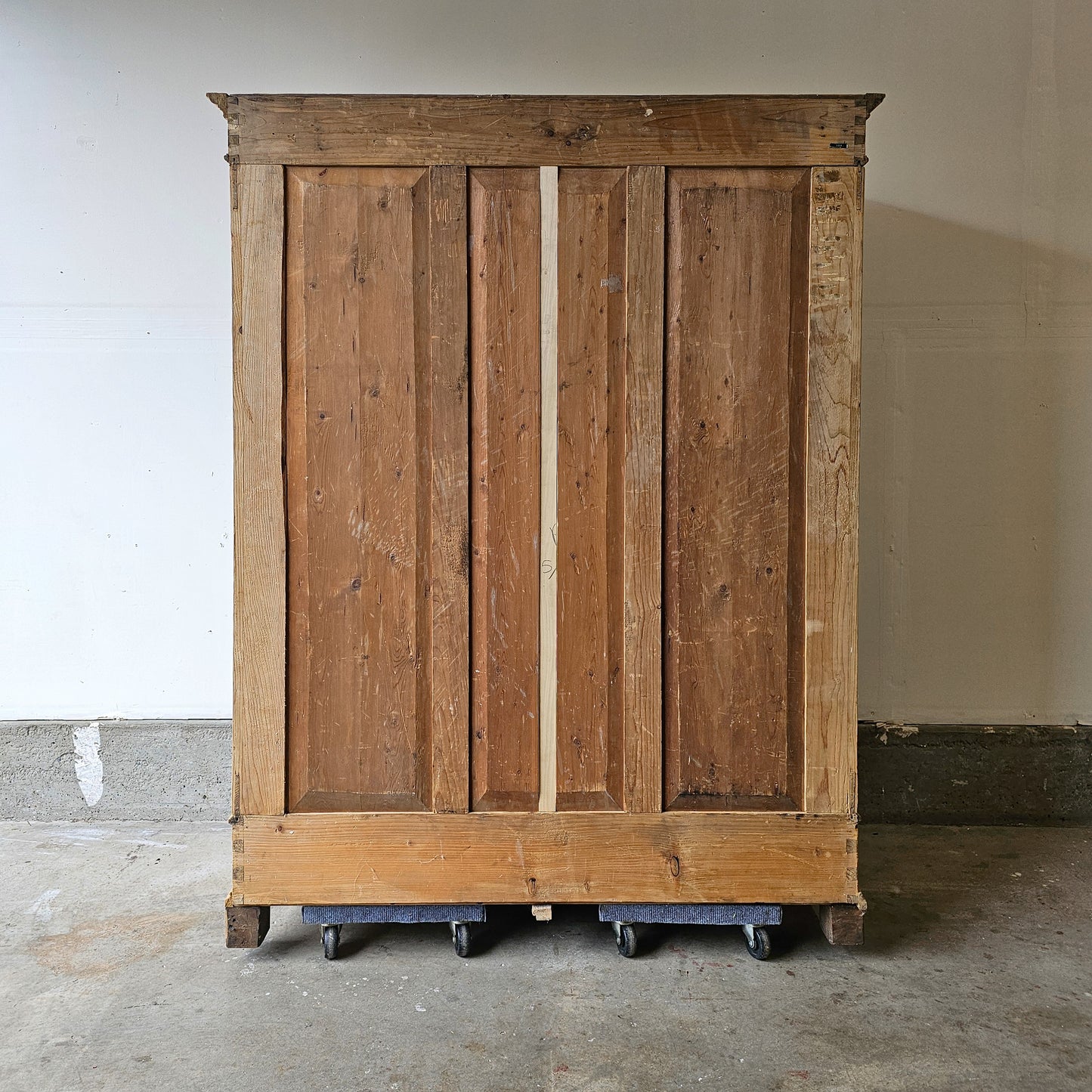 Antique pine knockdown wardrobe