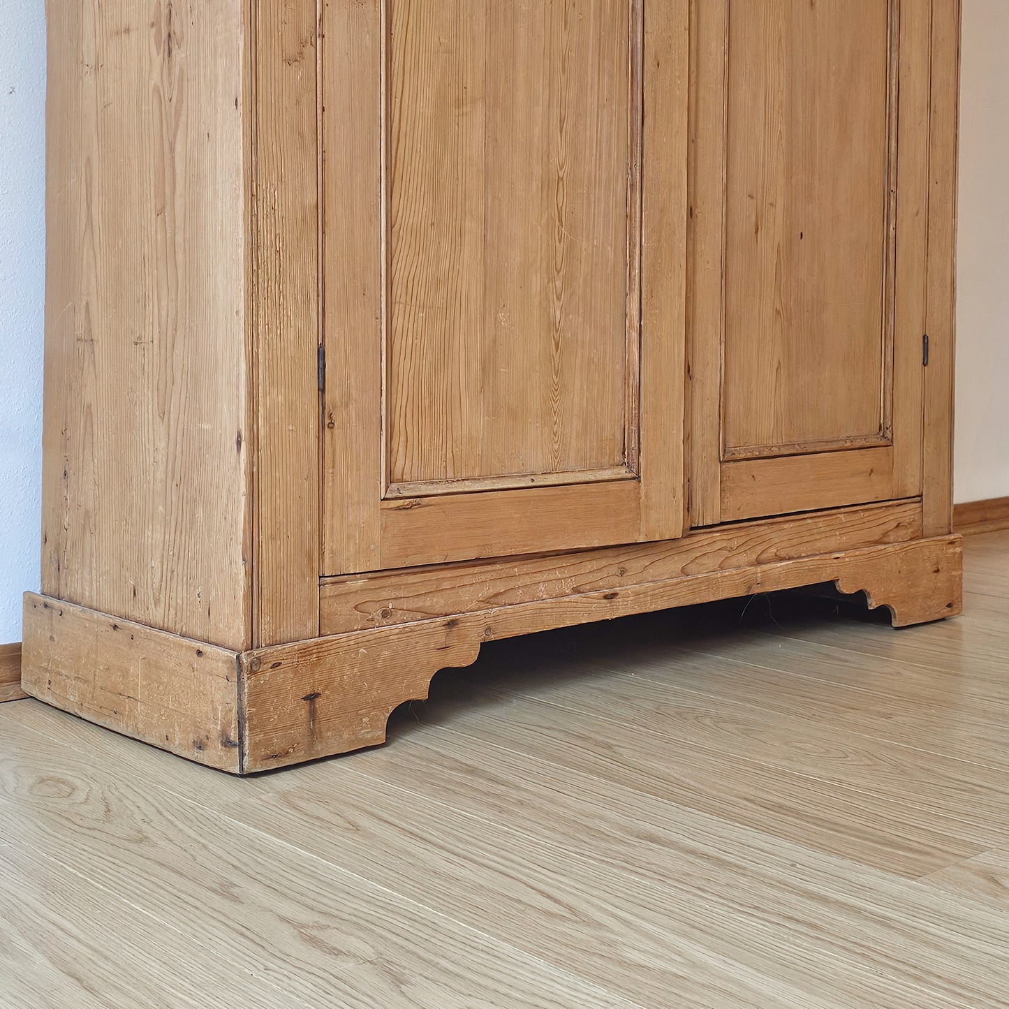 Antique English Pine Wardrobe - Circa 1880