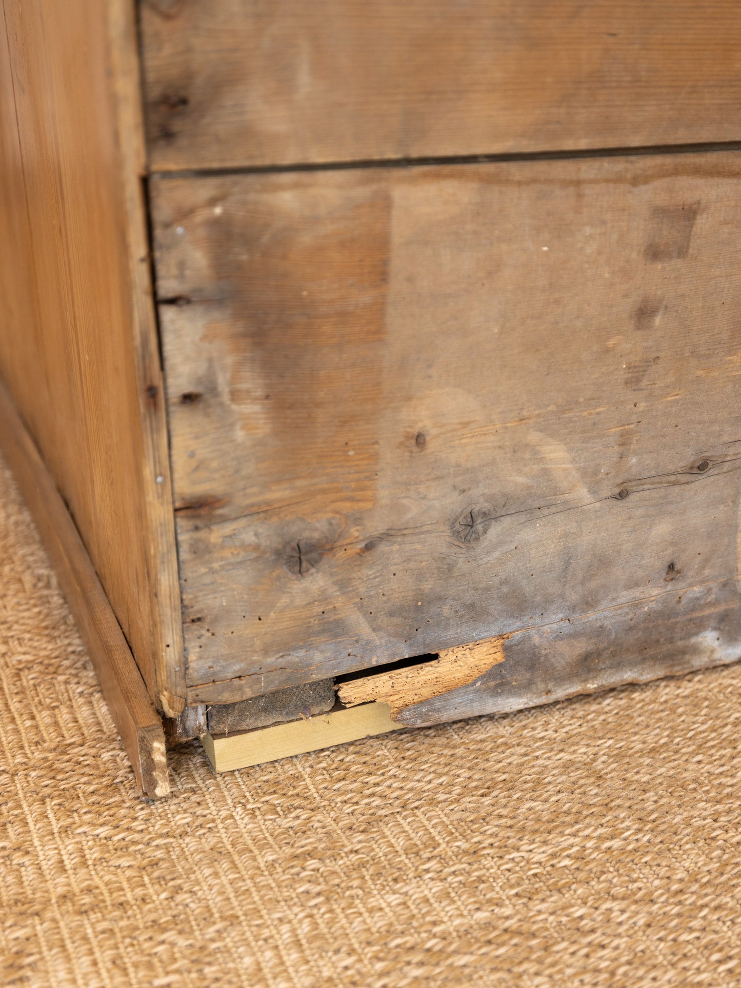 Stately Antique English Pine Sideboard Kitchen Island -
Circa 1870