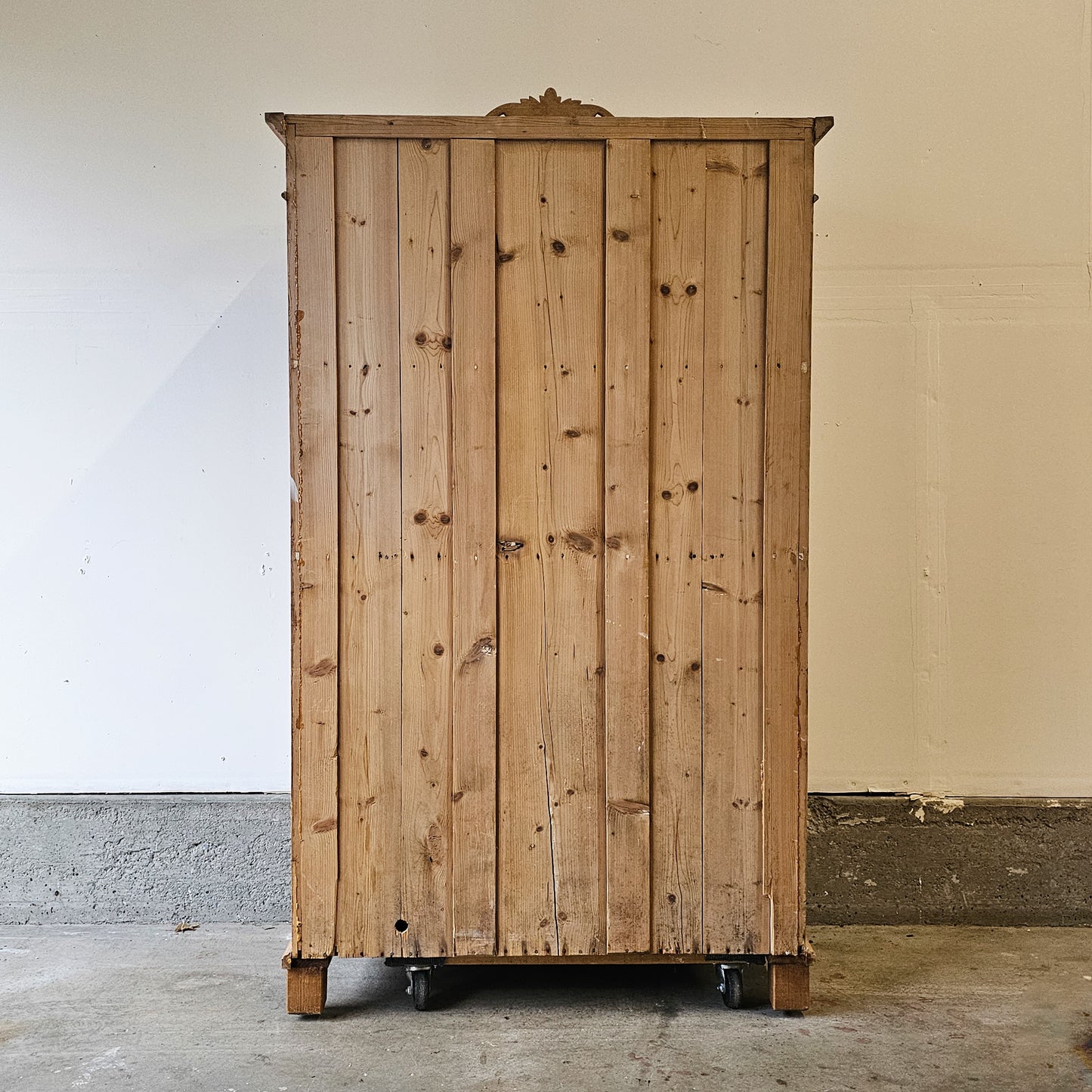 Antique pine wardrobe