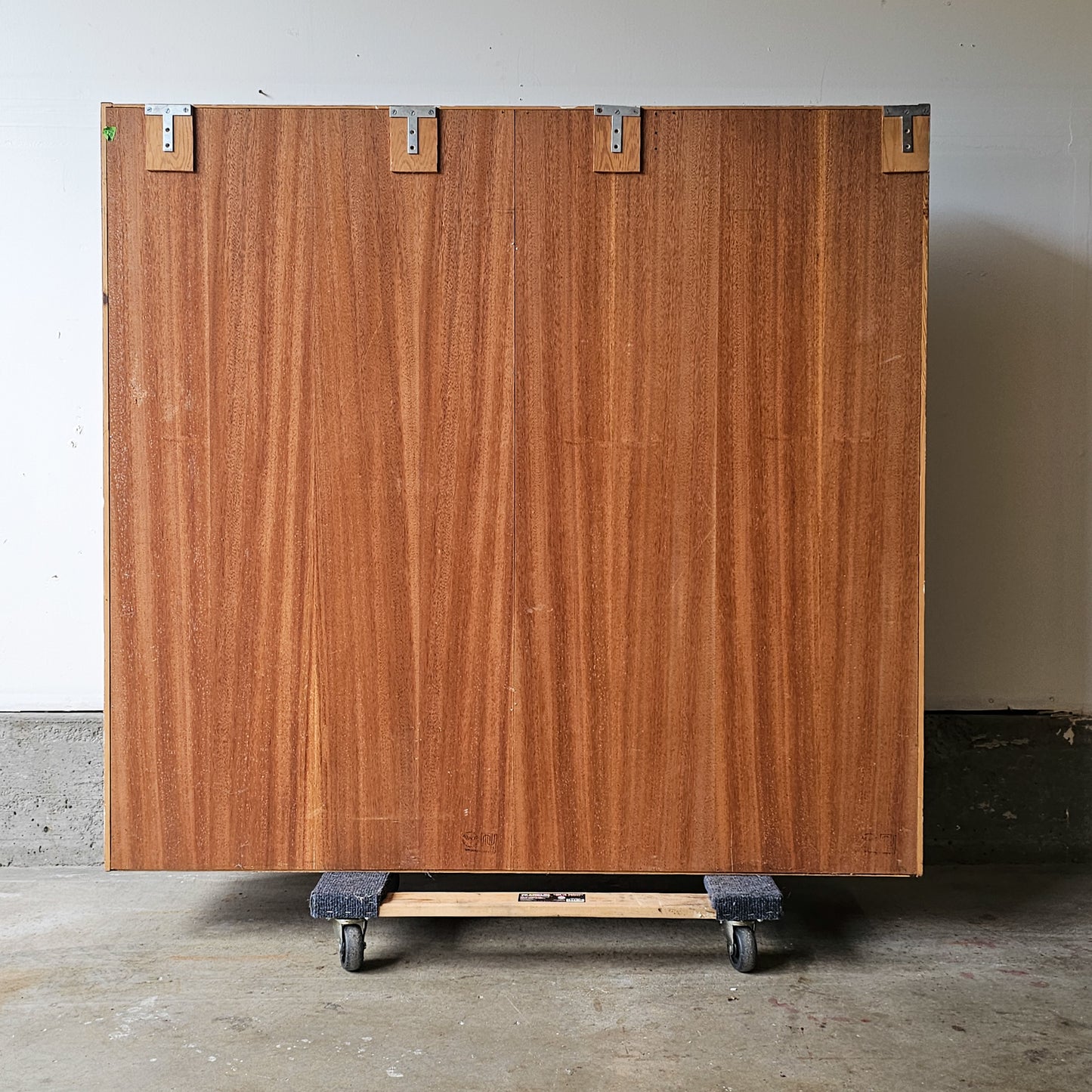 Vintage Danish Teak Cabinet with sliding doors