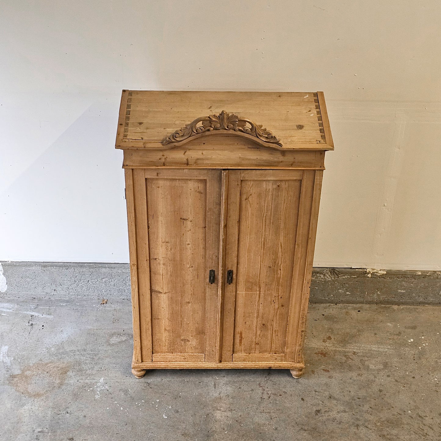 Antique pine wardrobe