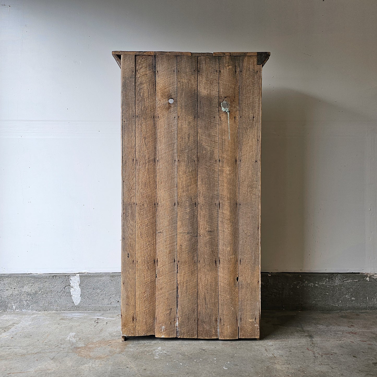 Antique Primitive Pine Step-Back Hutch - Circa 19th-century