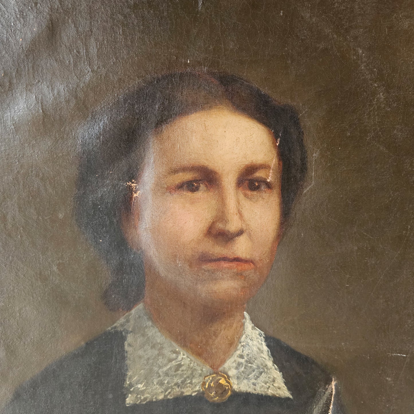 Victorian woman portrait oil painting