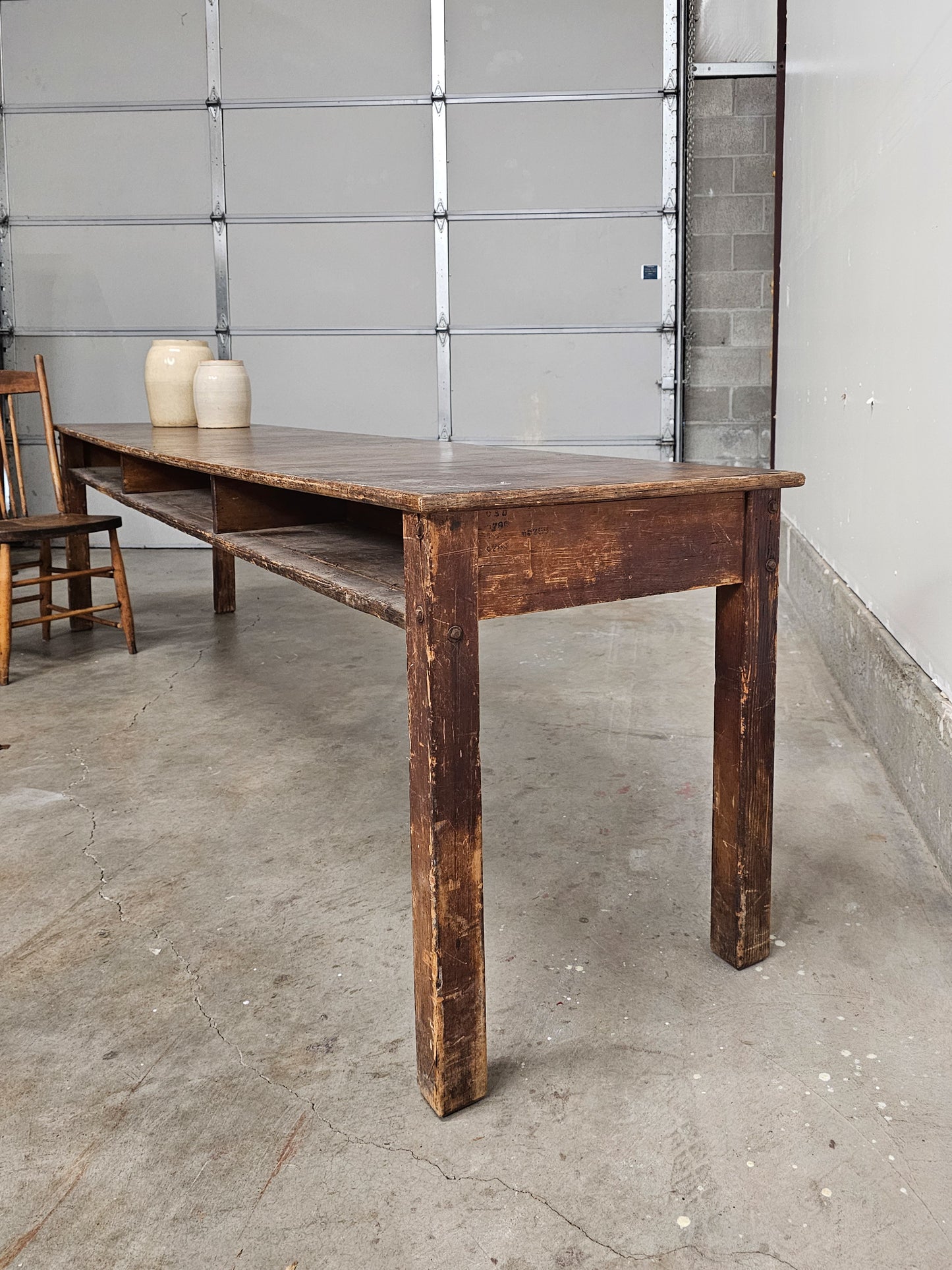 Antique Early 1900s Library Table