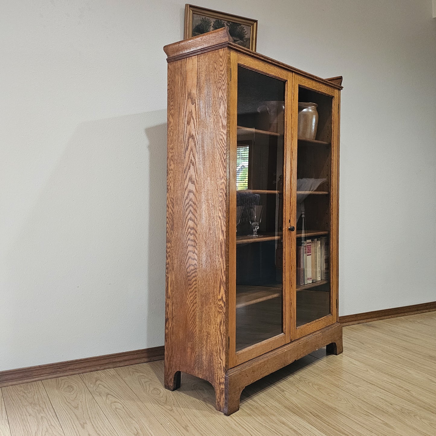 Oak cabinet by H.C. Breeden Co.