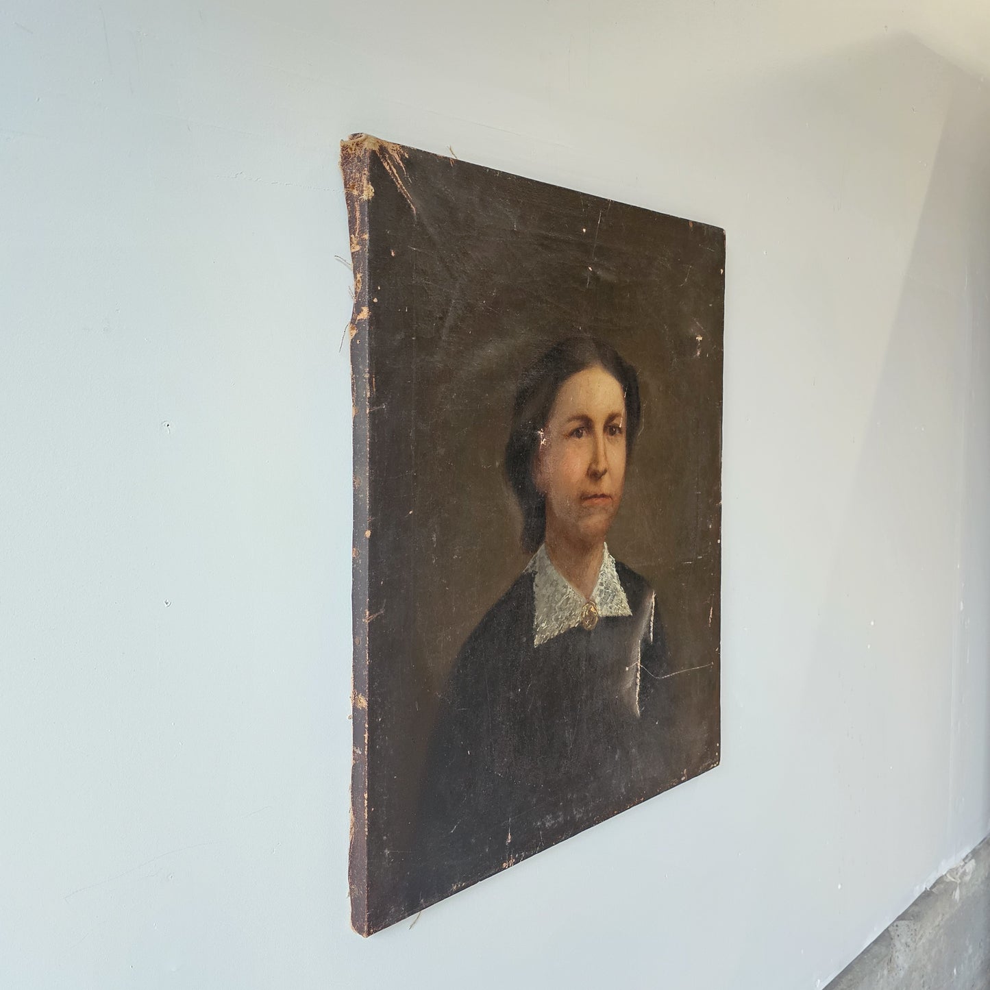 Victorian woman portrait oil painting