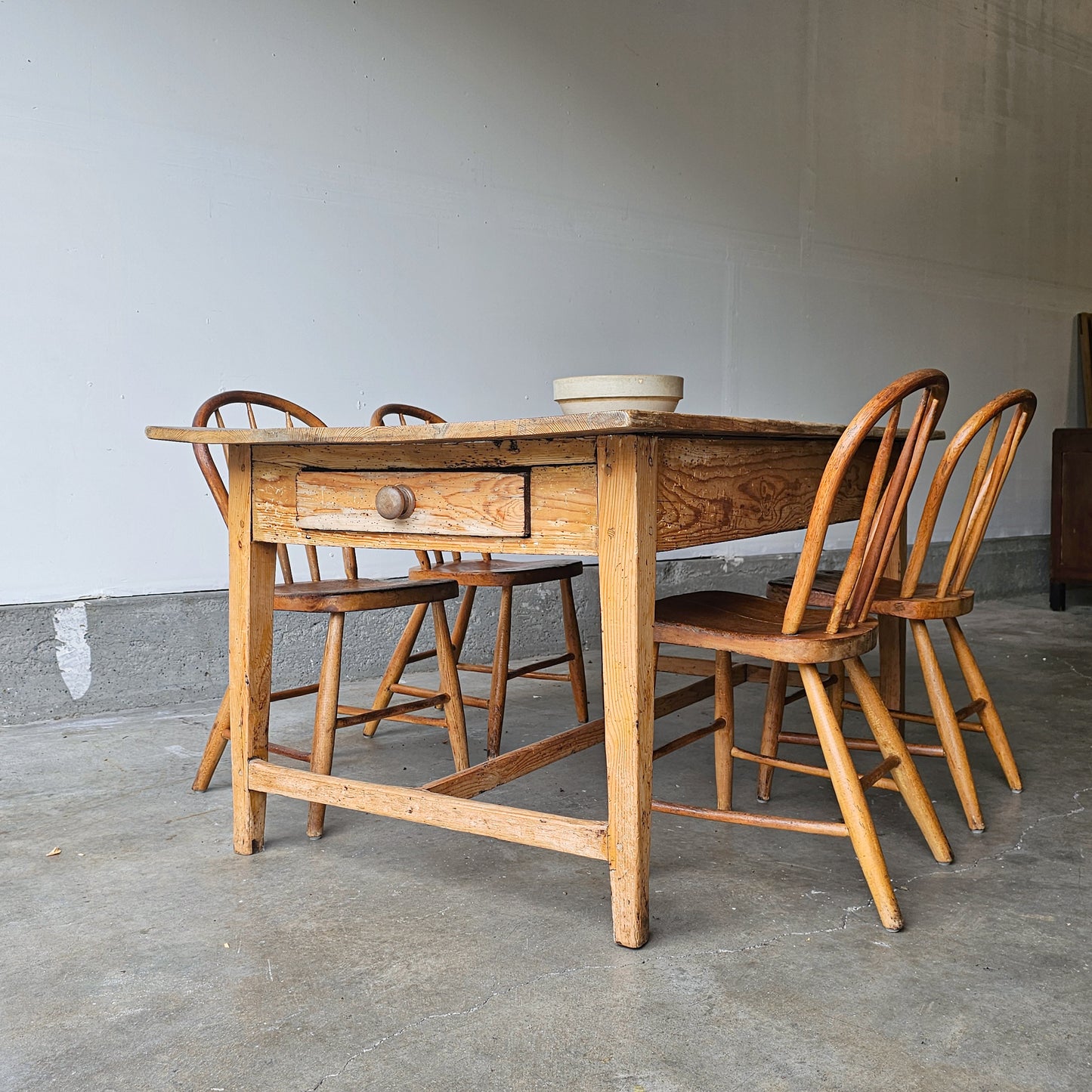 Small Antique English Pine Table
