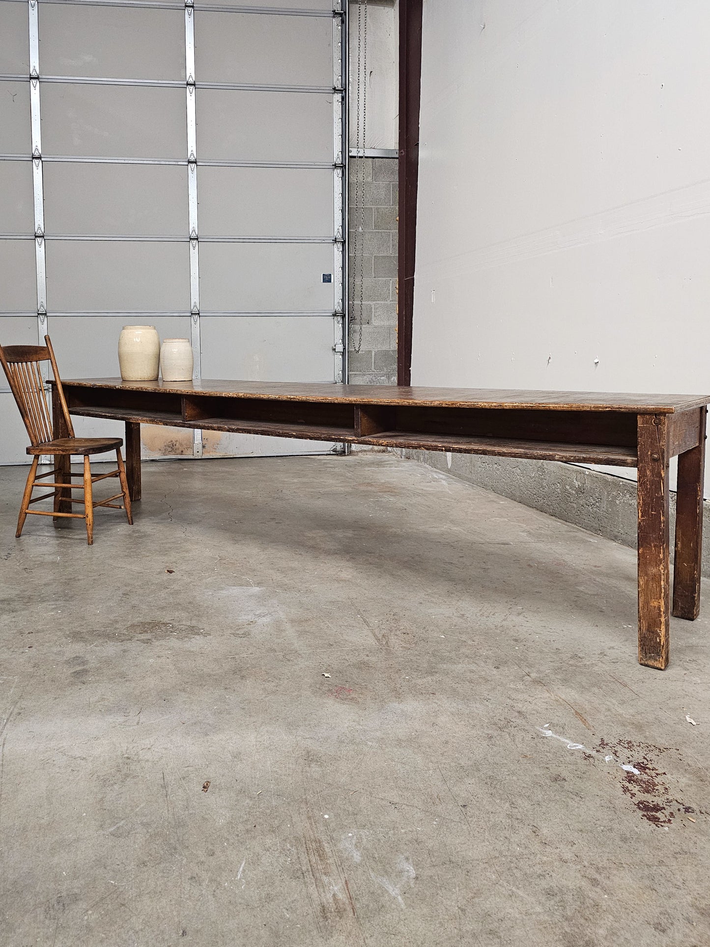 Antique Early 1900s Library Table