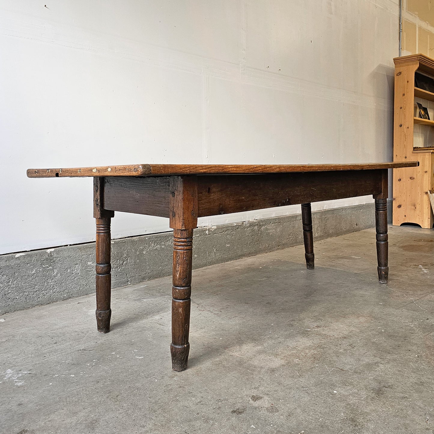Antique French Oak Three-Plank Dining Table