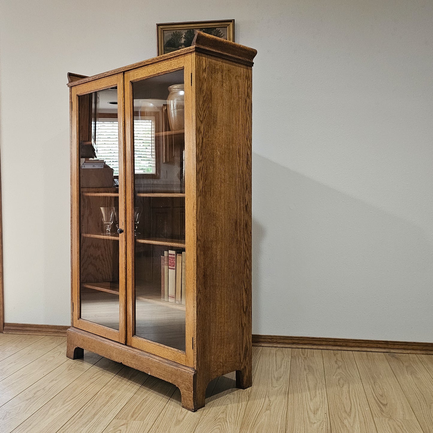 Oak cabinet by H.C. Breeden Co.