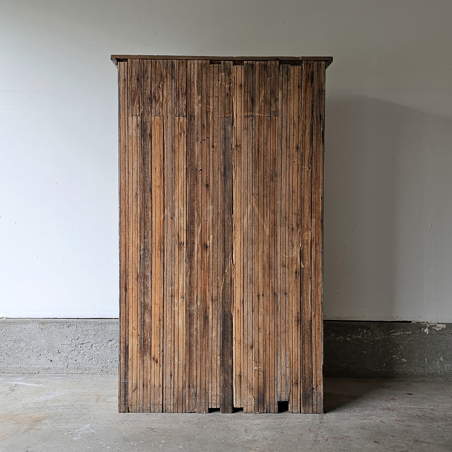 Antique chippy blue cabinet