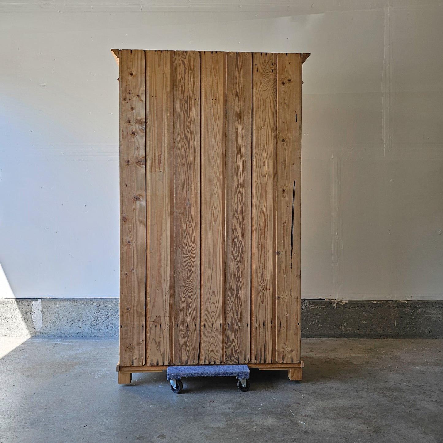 Antique pine armoire wardrobe