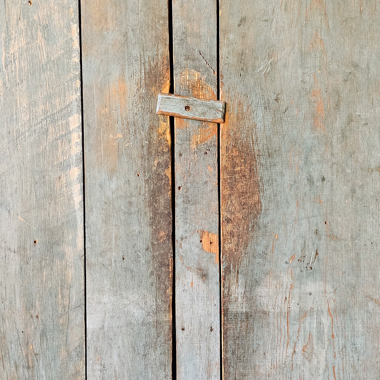 Antique primitive blue cabinet