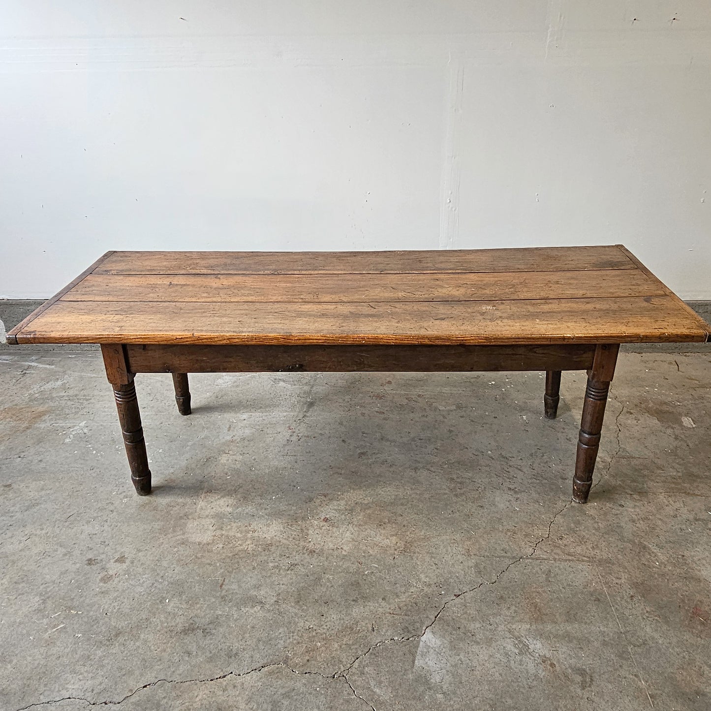 Antique French Oak Three-Plank Dining Table