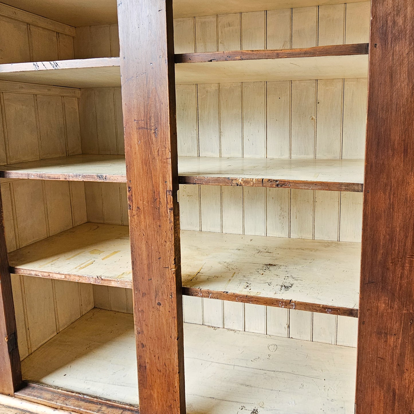 Antique farmhouse hutch cabinet