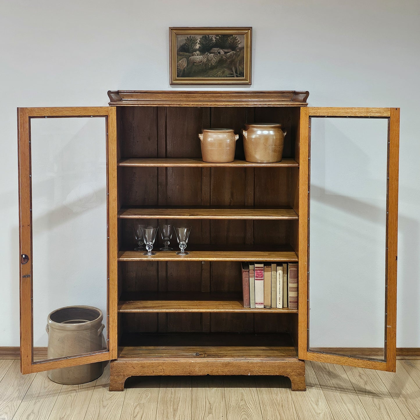Oak cabinet by H.C. Breeden Co.