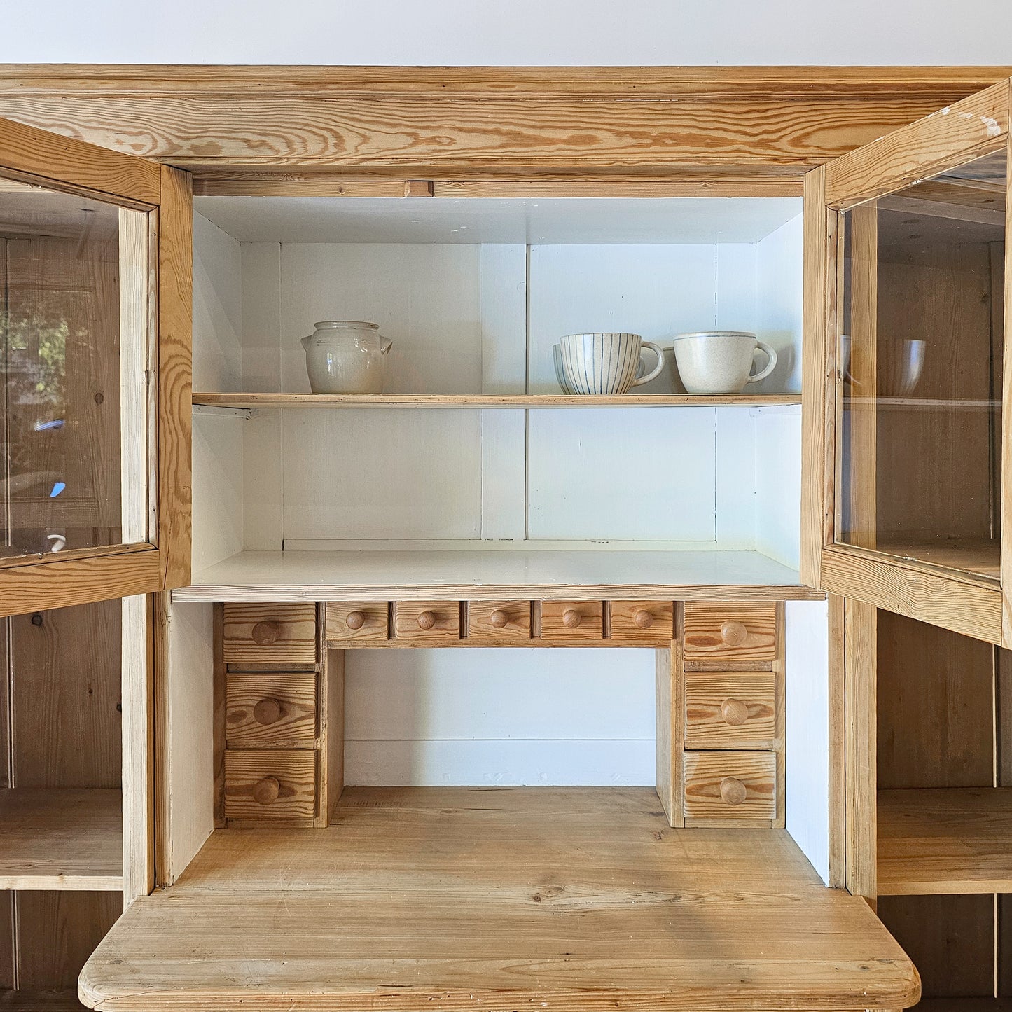 Antique pine kitchen cabinet