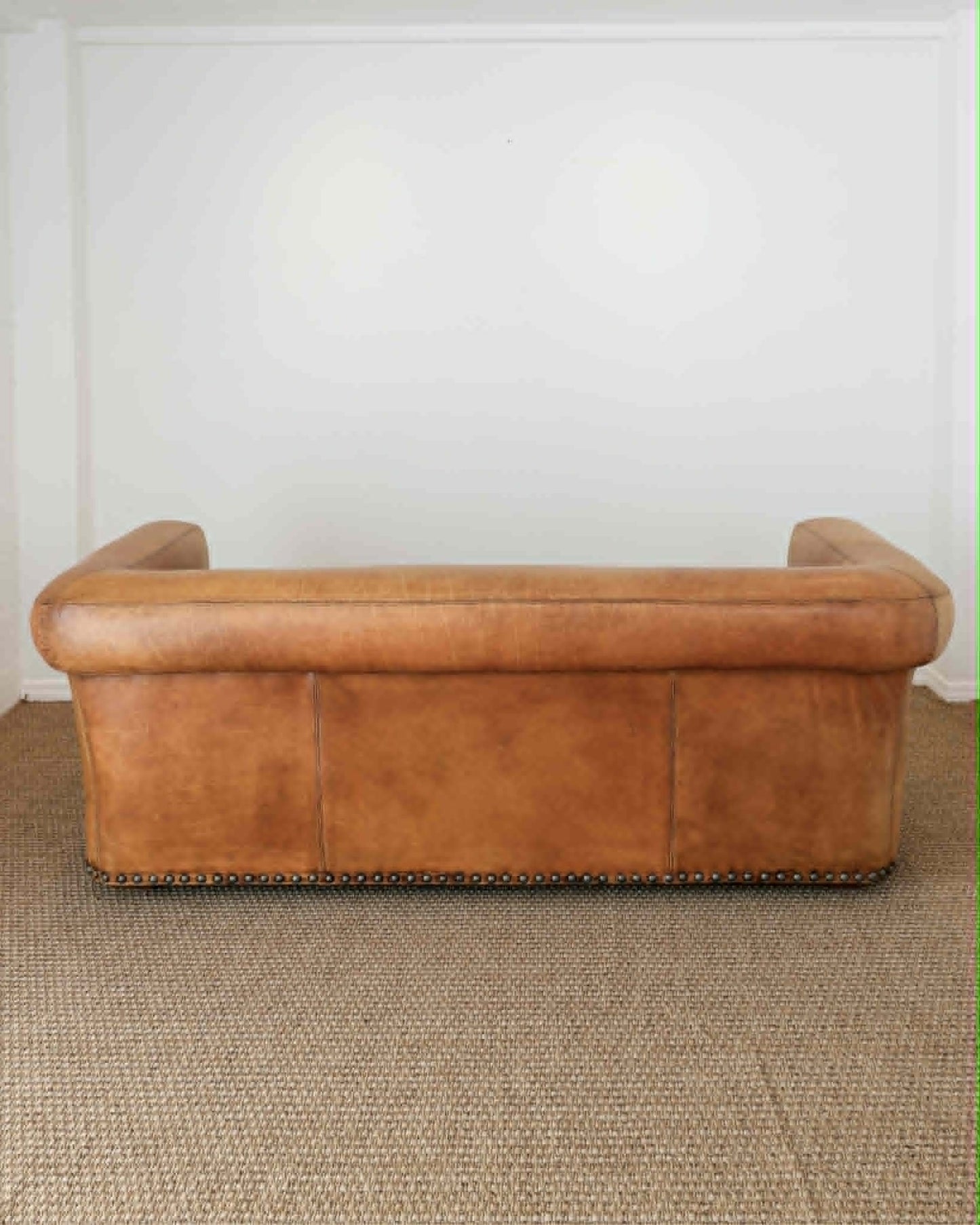 Vintage Ralph Lauren Leather Sofa by Henredon - Circa 1990's