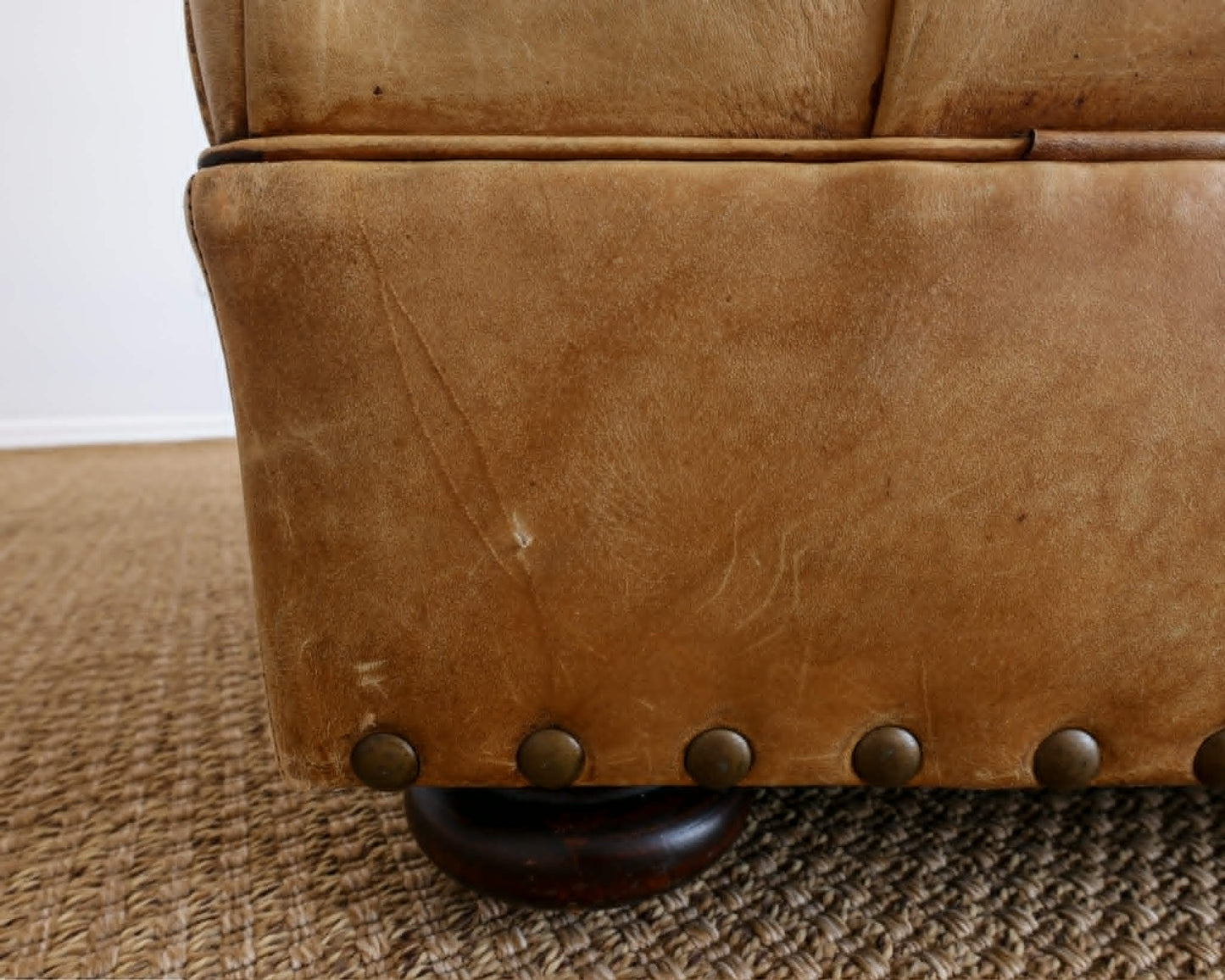 Vintage Ralph Lauren Leather Writer's Ottoman