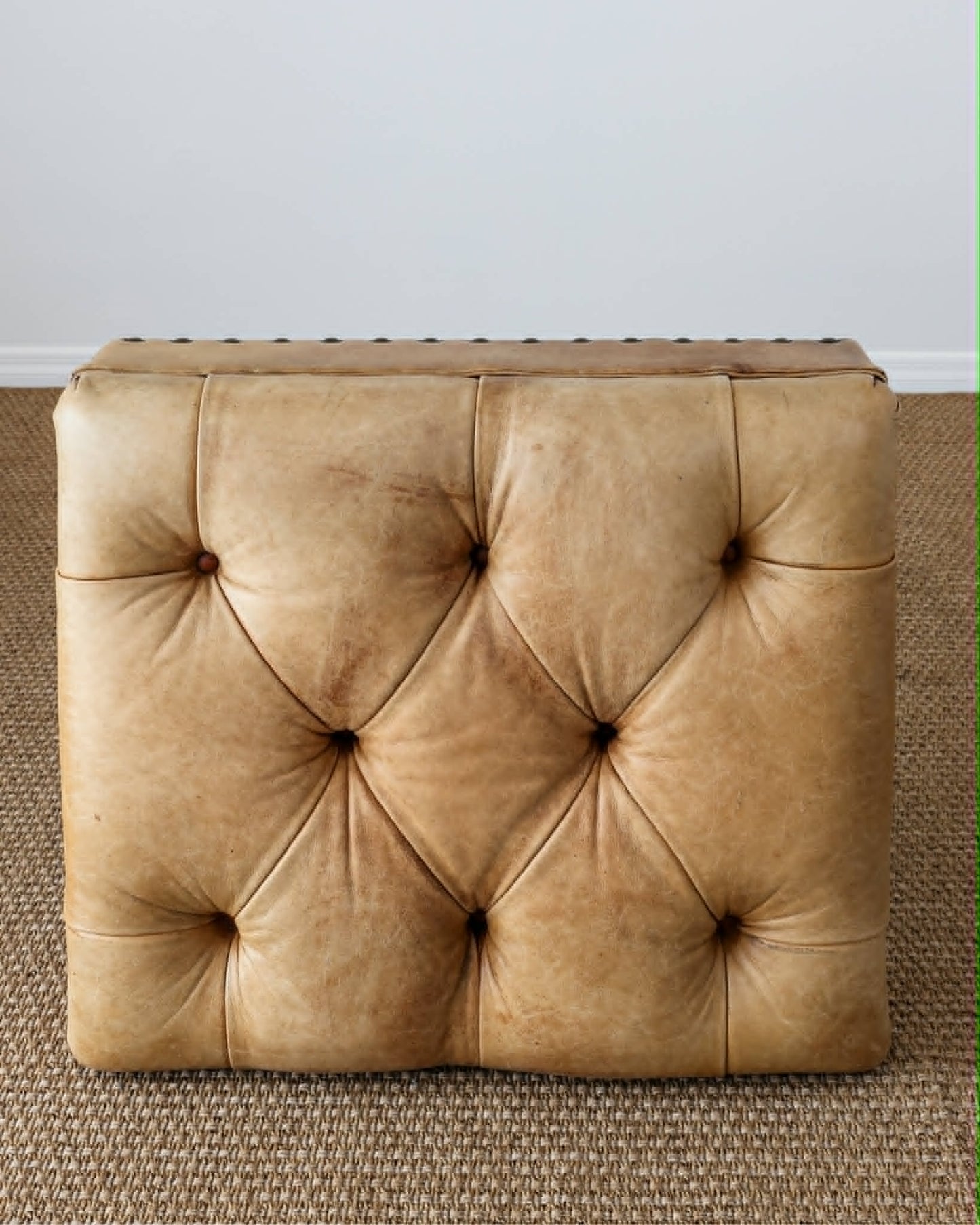 Vintage Ralph Lauren Leather Writer's Ottoman