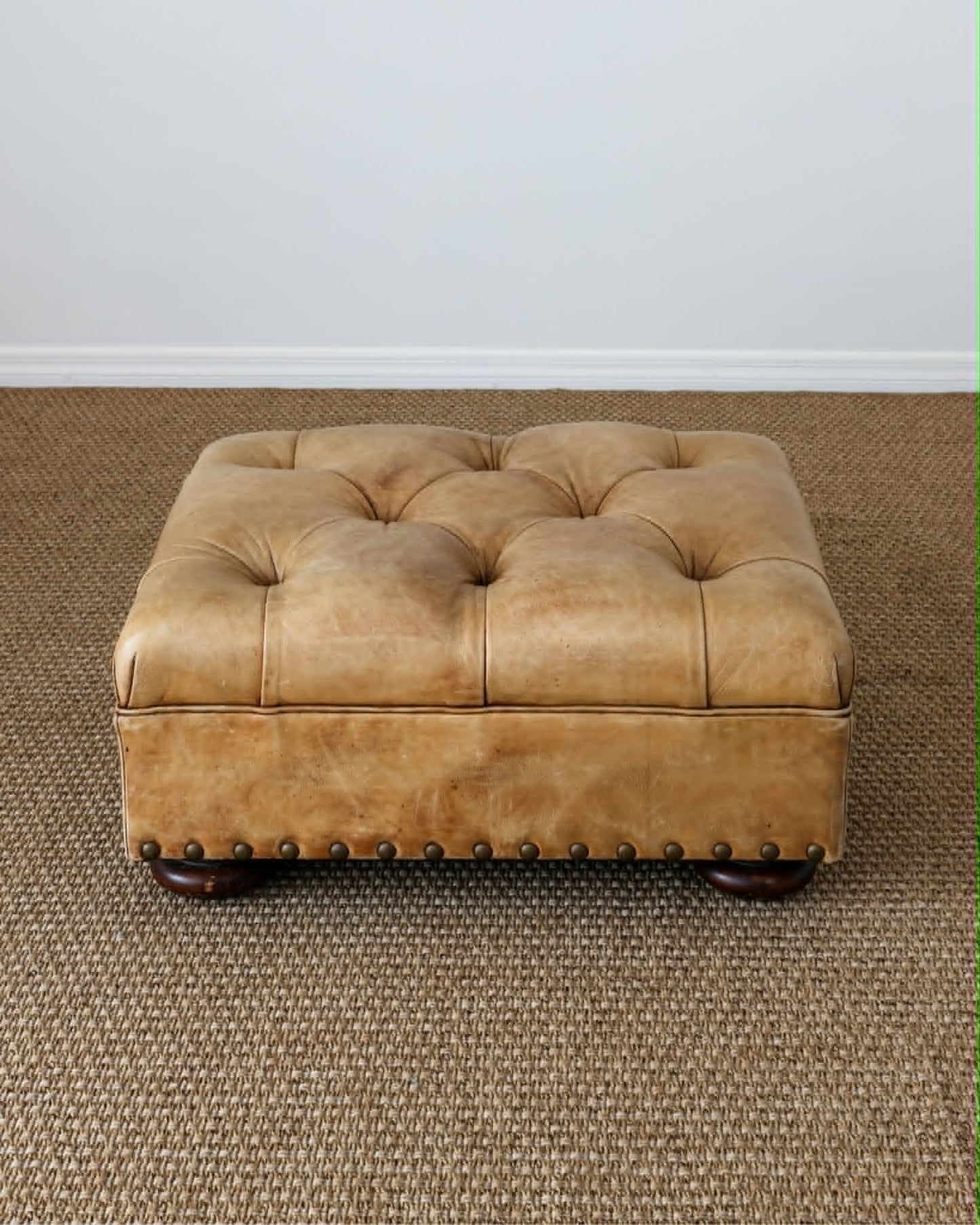 Vintage Ralph Lauren Leather Writer's Ottoman