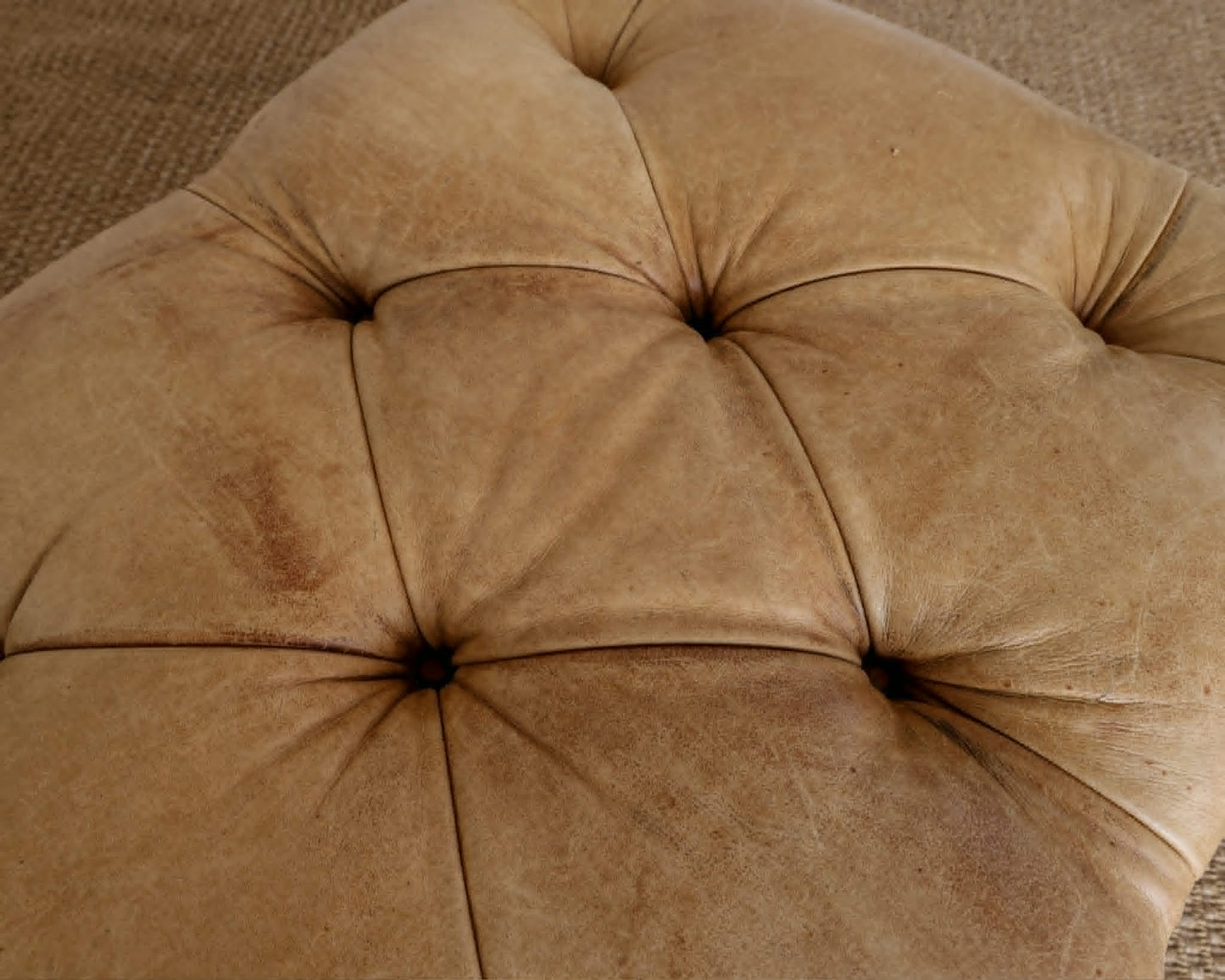 Vintage Ralph Lauren Leather Writer's Ottoman