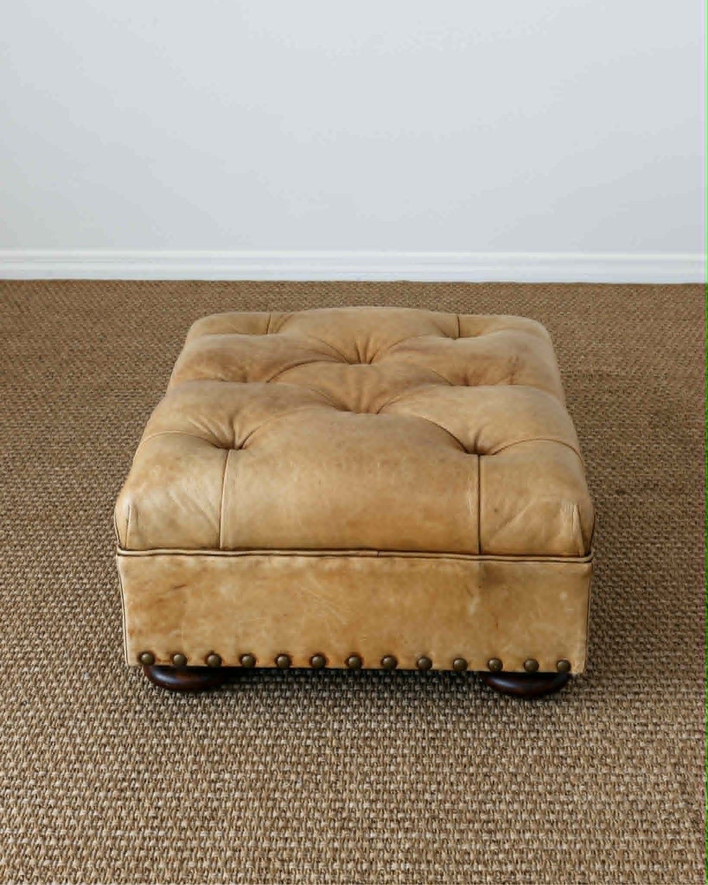 Vintage Ralph Lauren Leather Writer's Ottoman