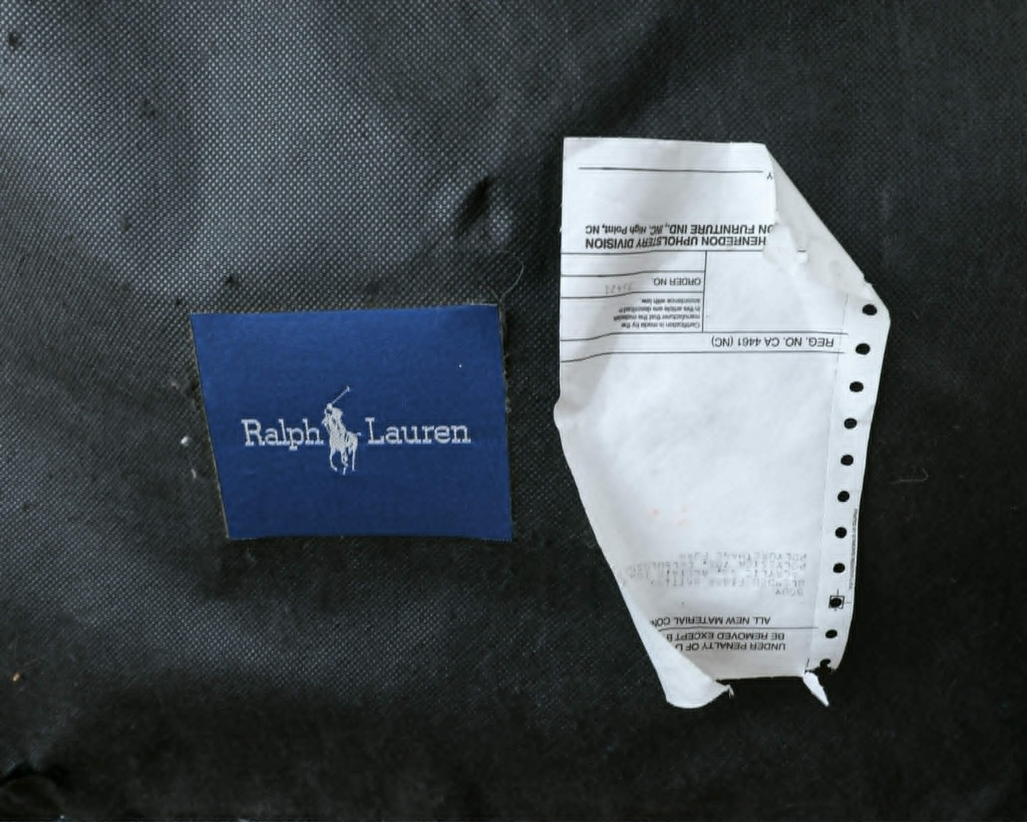 Vintage Ralph Lauren Leather Writer's Ottoman