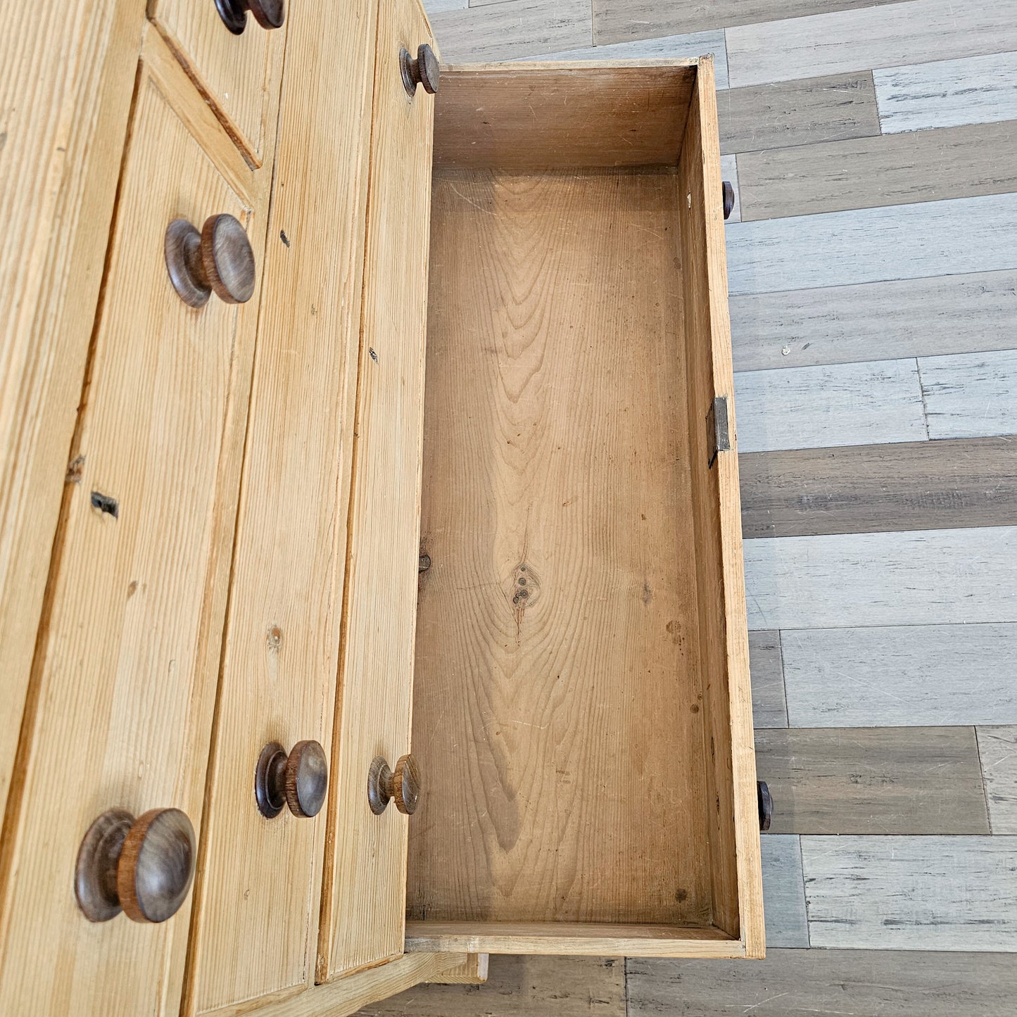 Antique Pine Chest of Drawers / Dresser - Circa 1870