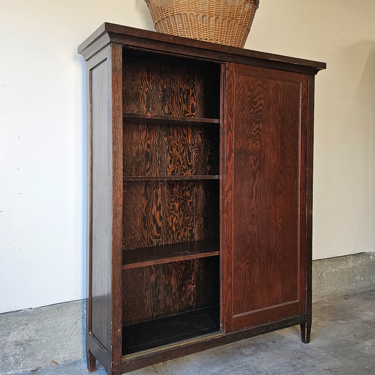Antique Sliding Door Bookcase / Cabinet - Circa early 1900's
