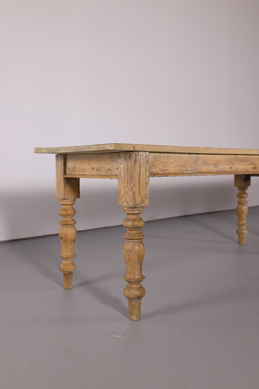 Monumental Antique English Pine Harvest Table | 12.5 Feet | Circa 1880