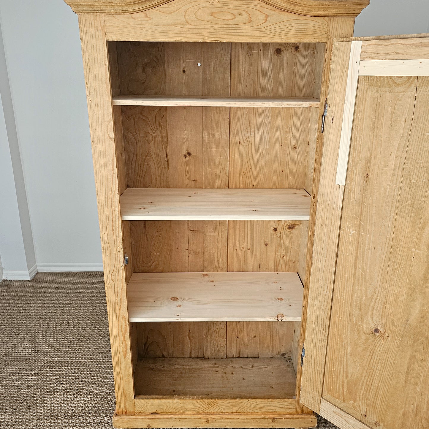 Antique English Pine Single Door Cupboard