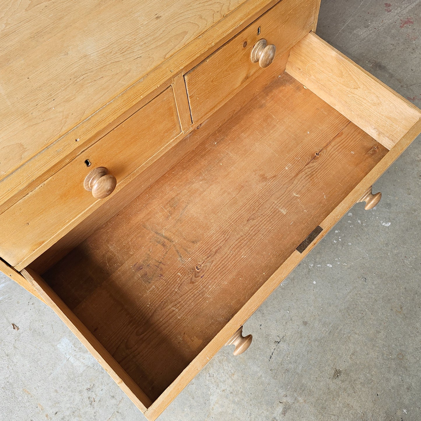 Petite Antique Pine Chest of Drawer/Nightstand - Circa 1860