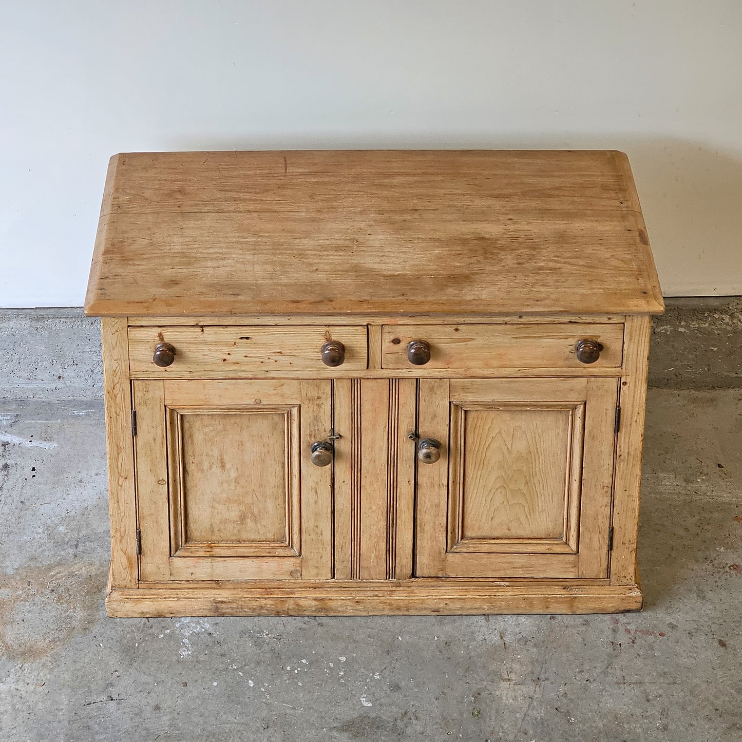 English Pine Sideboard Cabinet - circa 1890