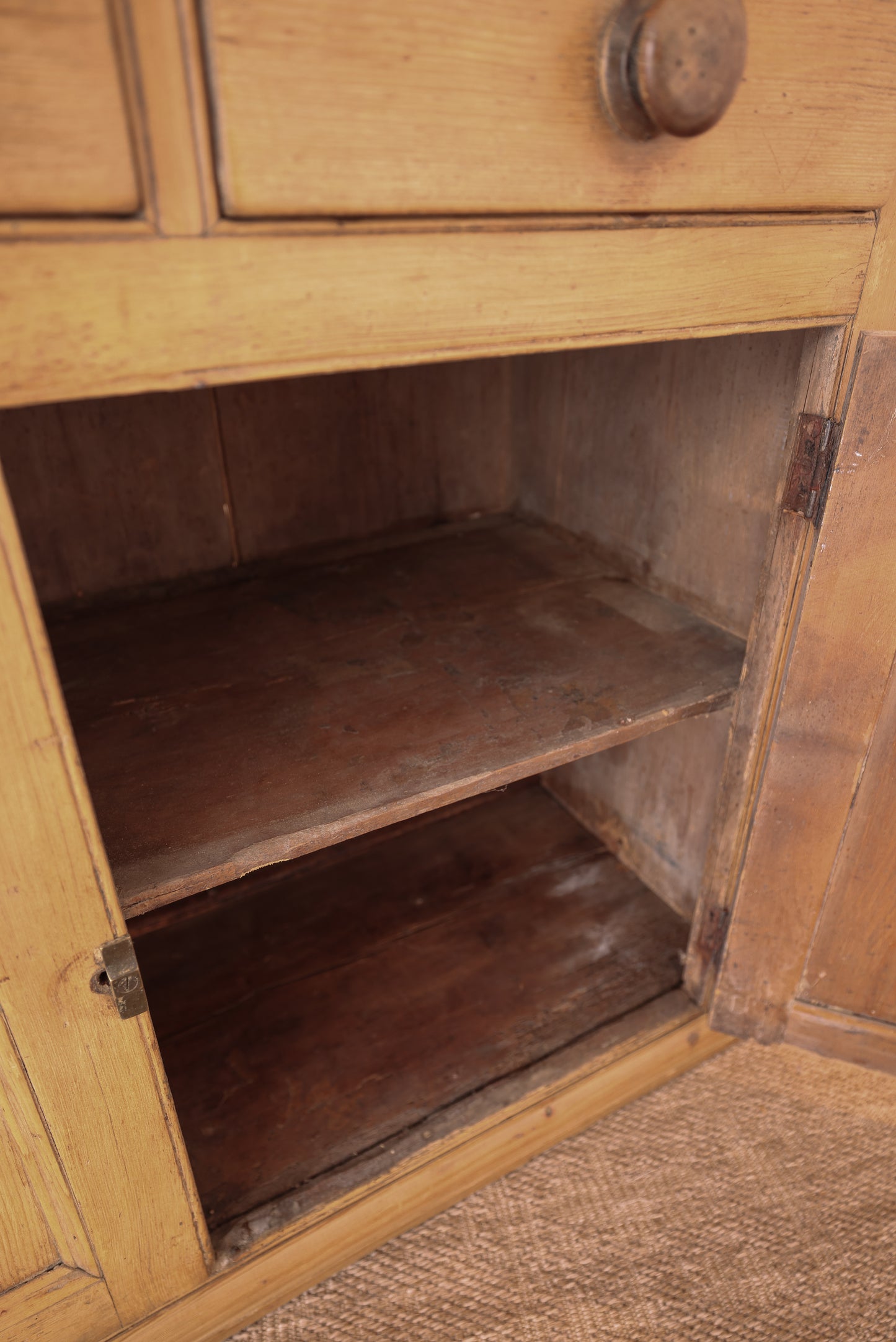 Antique English Pine Kitchen Dresser - Circa 1860