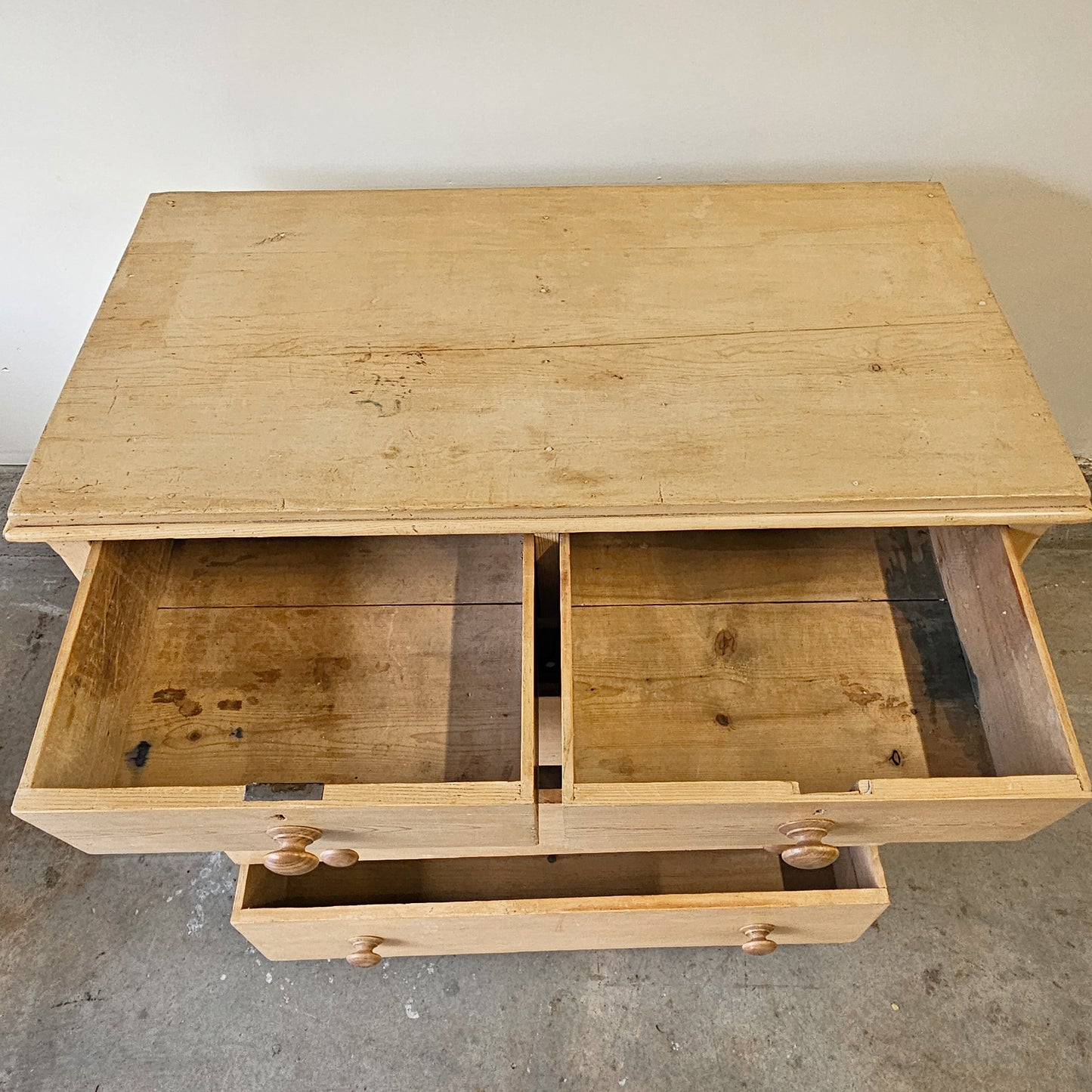 Antique English Pine Dresser - Circa 1870