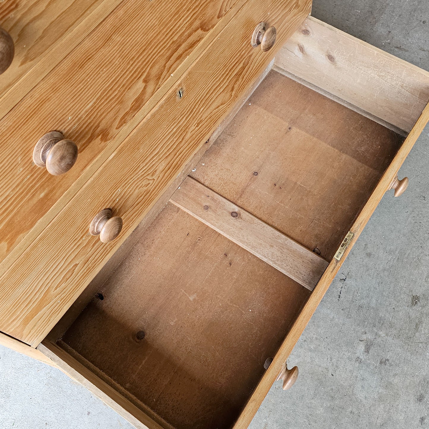 Antique English Pine Dresser - Circa 1880