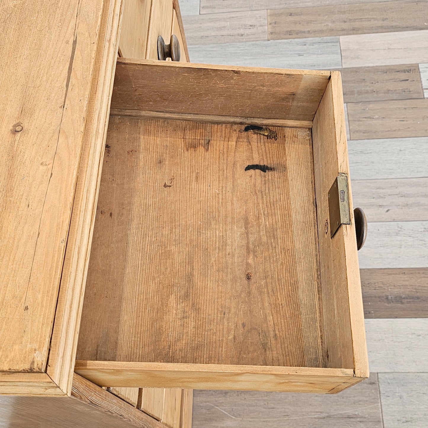 Antique English Pine Chest of Drawers (Dresser) - Circa 1880