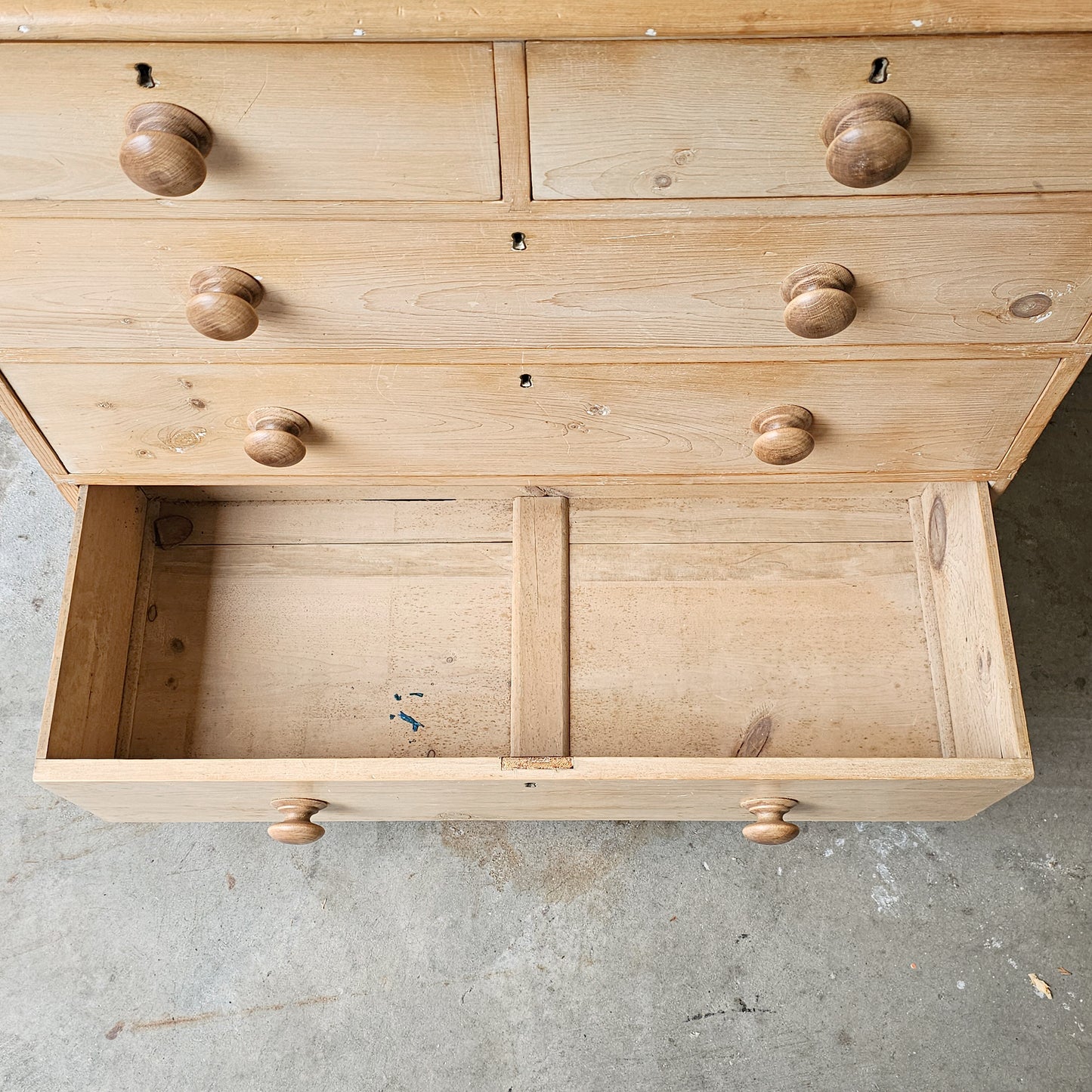 Antique English Pine Dresser- Circa 1870